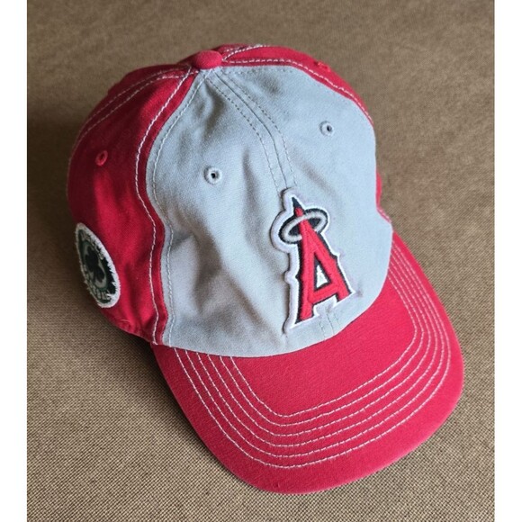LA Angels '47 Brand Shamrock Patch Clover Adjustable Baseball Hat Cap - Picture 2 of 15
